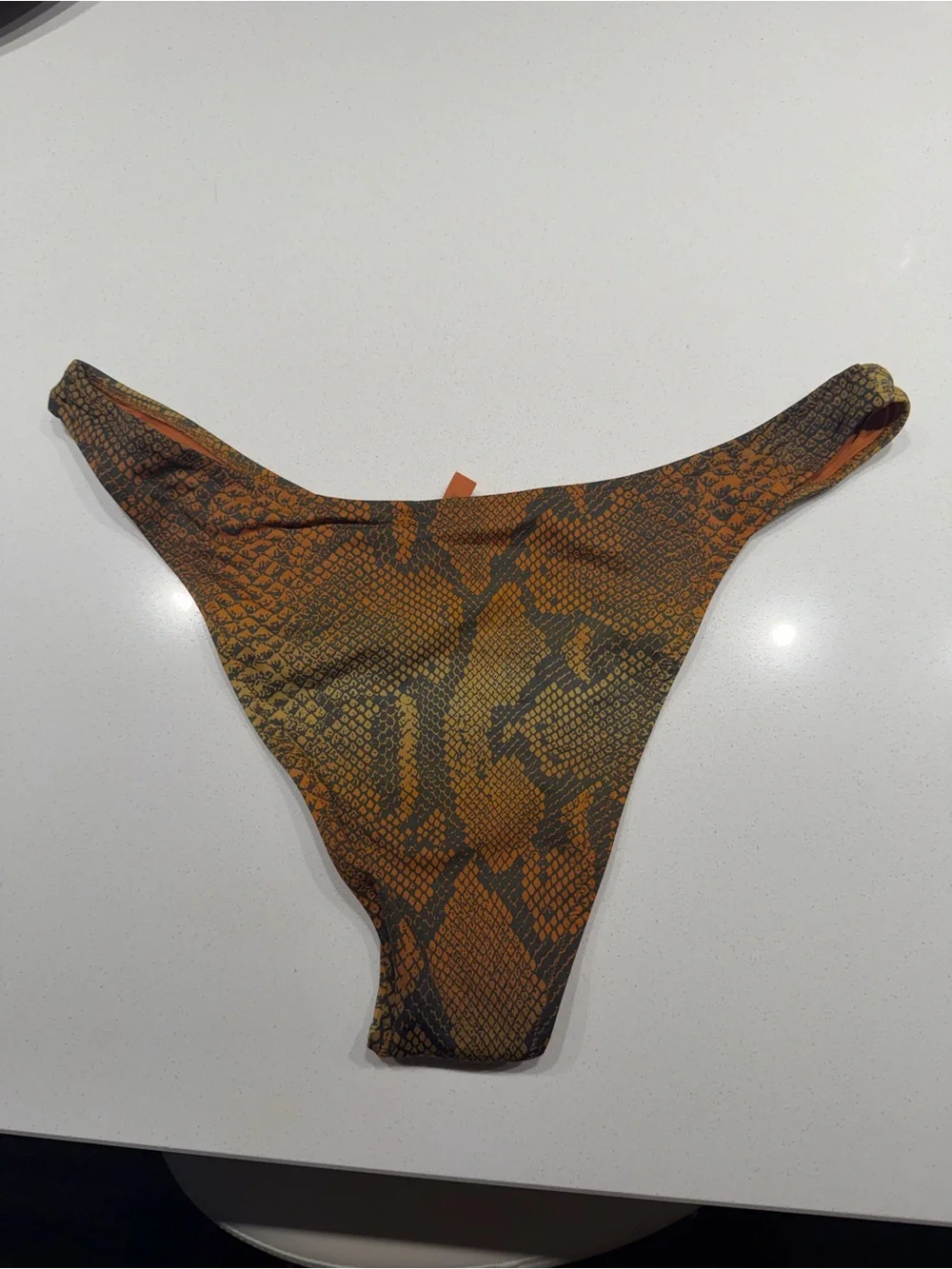 SKIMS - Tanga Bottom - Forest Ombre Snake - Medium - NWT